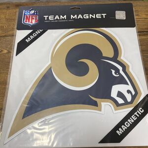 Los Angeles Rams Vinyl Team Magnet Ram Head Decal Football Sport Car Truck 12 In